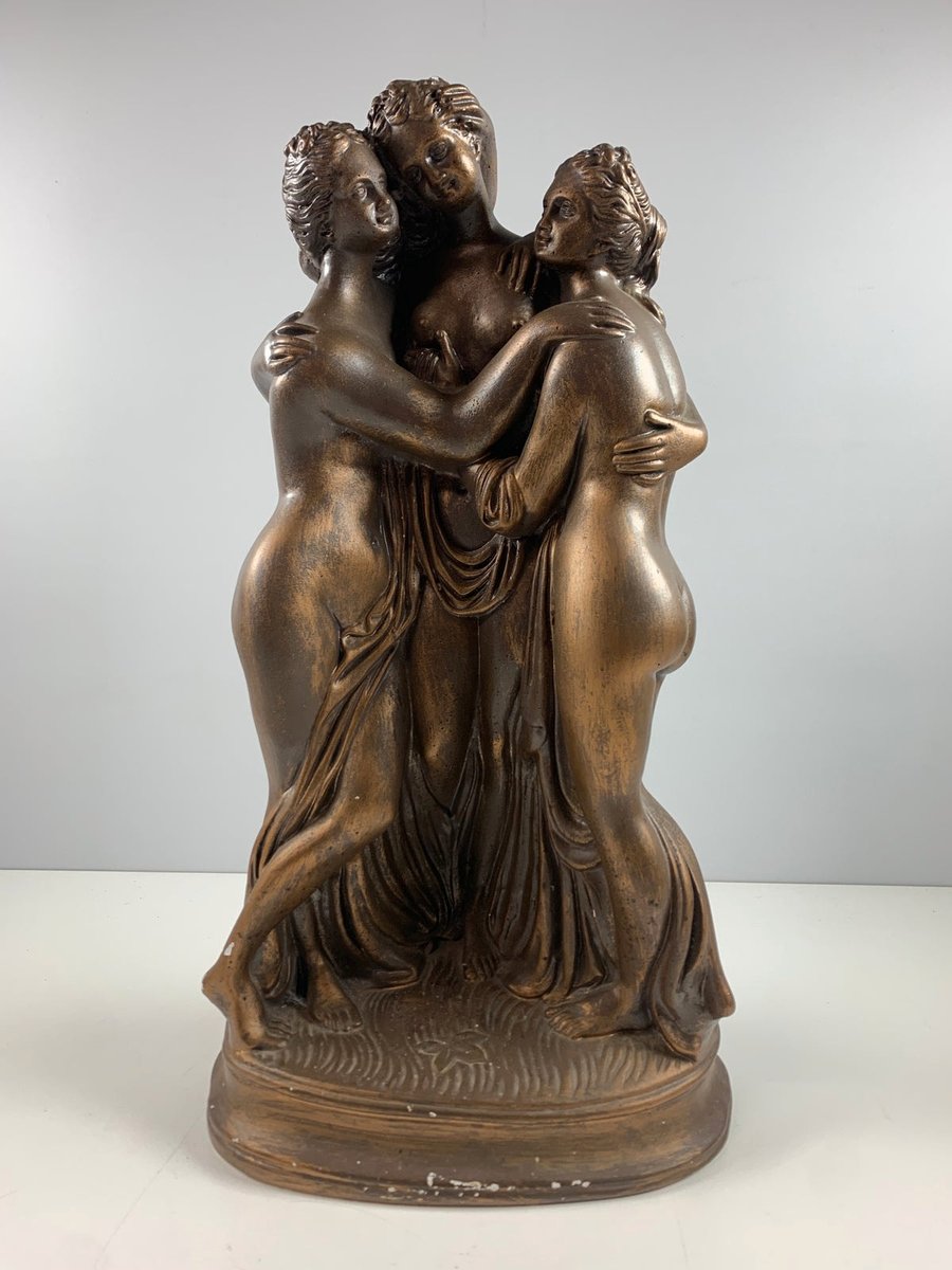 Figur, gips, "Tre Gratier/The three Gracies"