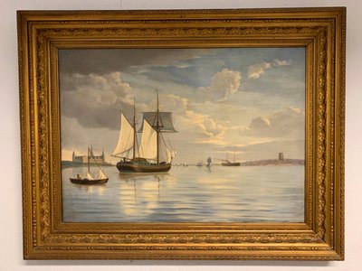 Maleri, Øresund, 1886