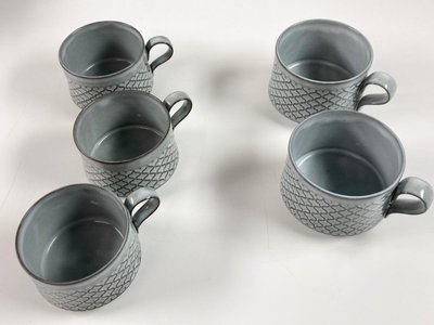Bing og Grøndahl stel 23 dele af Grå cordial B&G quistgaard stel