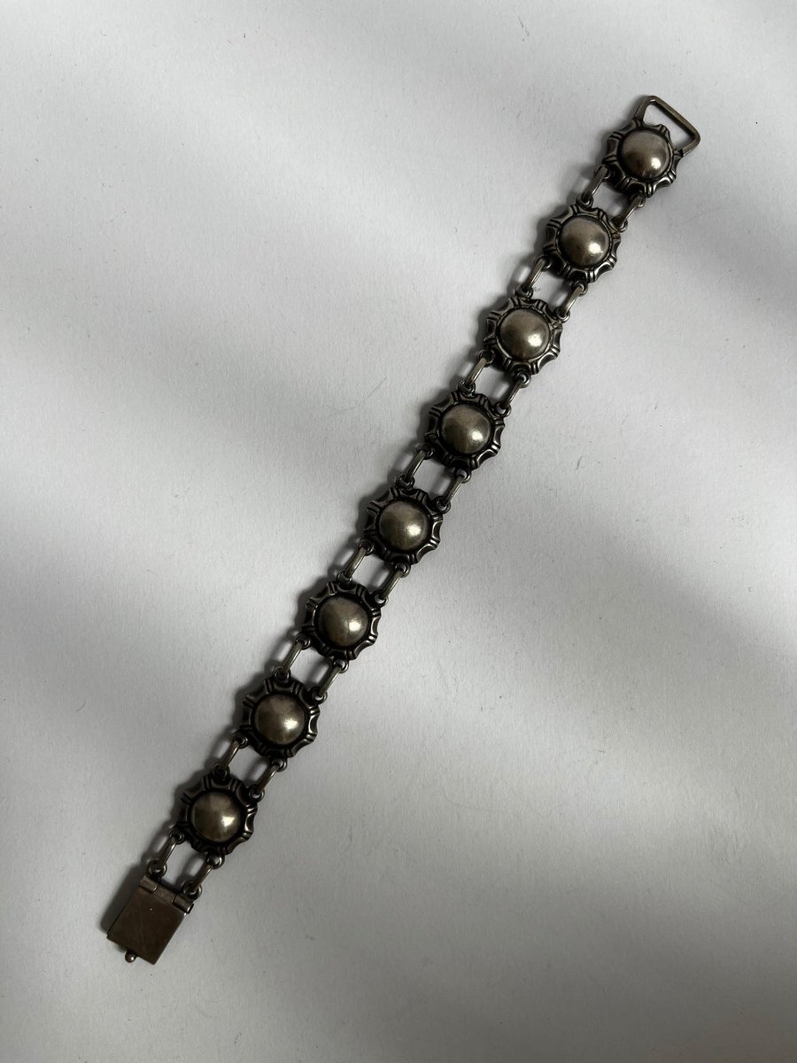 Arne Oscar Burman sølv armbånd.