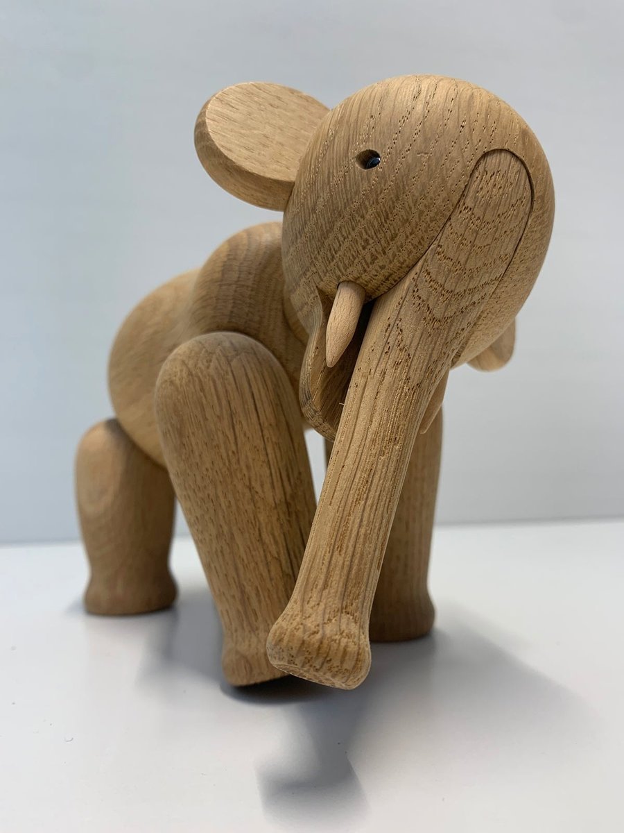 Træfigur af Kay Bojesen elefant