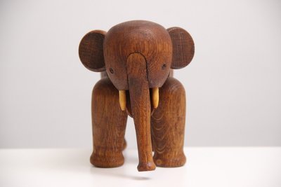 Kay Bojesen elefant i egetræ