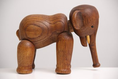 Kay Bojesen elefant i egetræ
