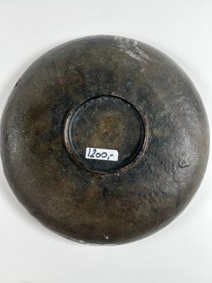 Bronze fad med kvinde figur antageligt Tinos.