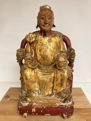 Kinesisk Træ Figur
