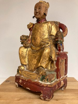 Kinesisk Træ Figur