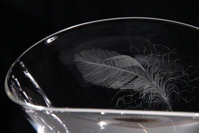 Vicke Lindstrand for Kosta Boda fjer vase