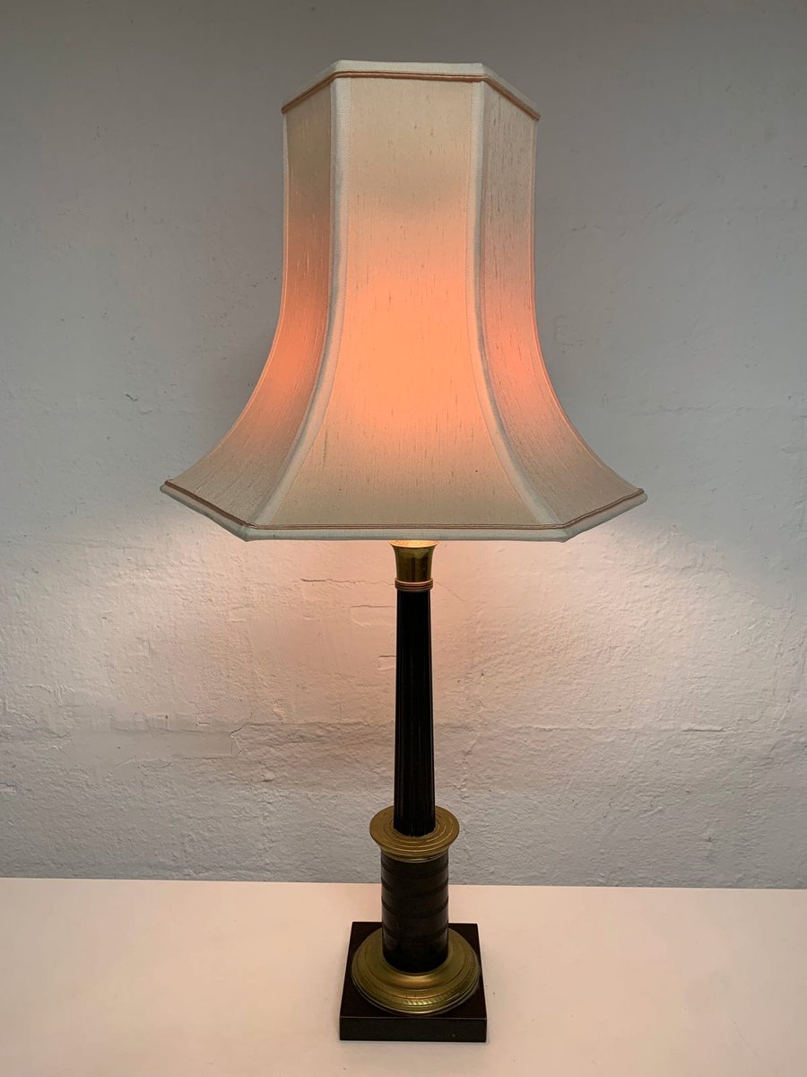 Antik marmor bordlampe