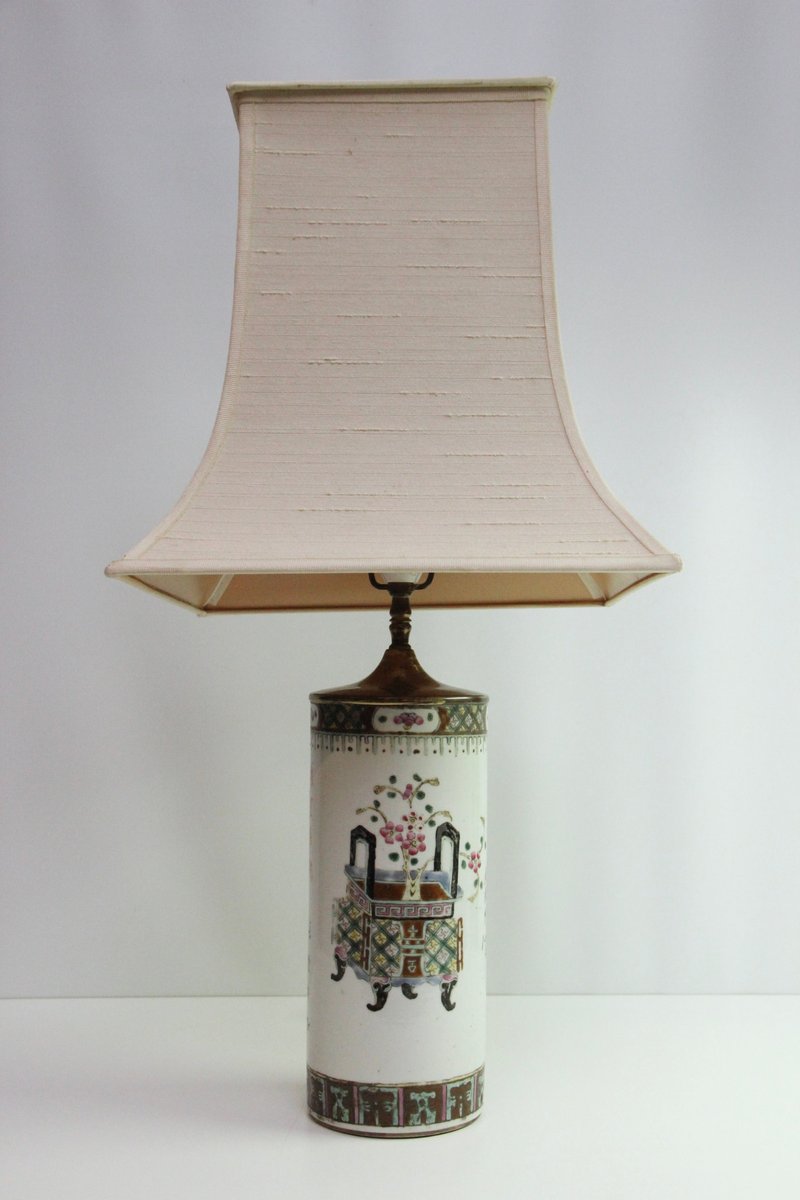 Vintage kinesisk porcelænslampe