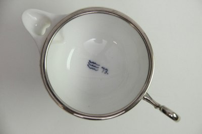 Royal Copenhagen Musselmalet Halvblonde flødekande