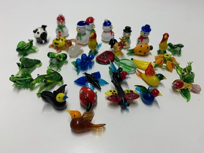Glasfigurer, ca. 50 stk.