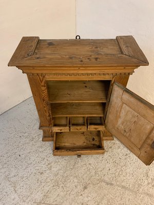 Tobaksskab, antik, fyrretræ