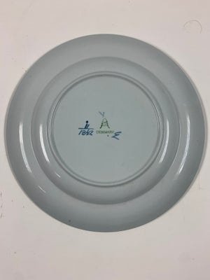 Tranquebar, dyb tallerken 21 cm., fra Aluminia