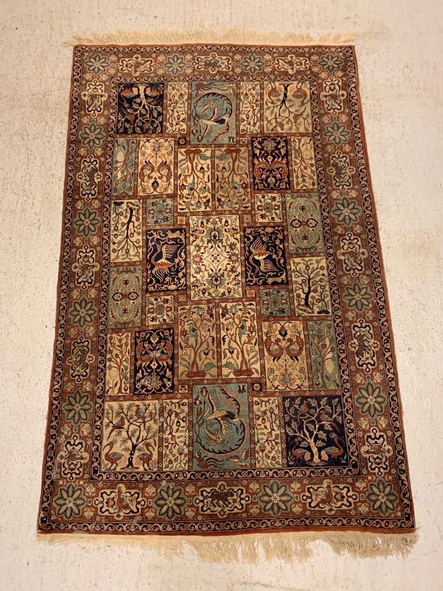 Ægte håndknyttet tæppe, Pakistan, 223 x 141 cm.