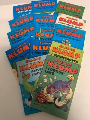 14 stk. Rasmus Klump tegneseriebøger
