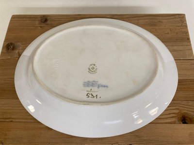 Royal Copenhagen Musselmalet Riflet Fad