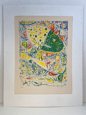 Egill Jacobsen litografi signeret og nummereret 366/445