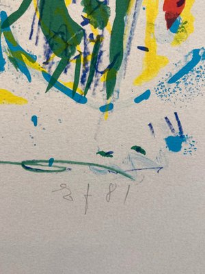 Egill Jacobsen litografi signeret og nummereret 366/445