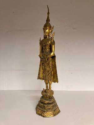 Figur, stående Buddha, Thailand