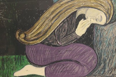 Henry Heerup “Historien om en moder” litografi fra 1983