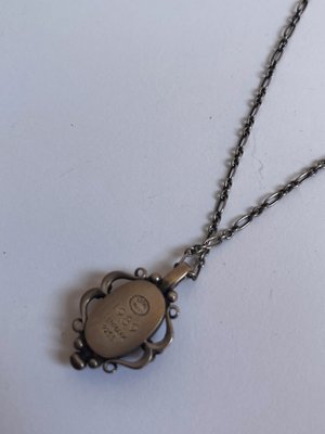 Georg Jensen årssmykke 1989 vedhæng med kæde i 925 sølv