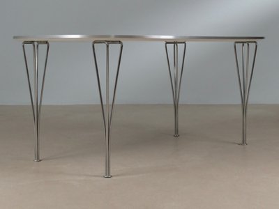 Piet Hein & Bruno Mathsson Superellipse bord for Fritz Hansen
