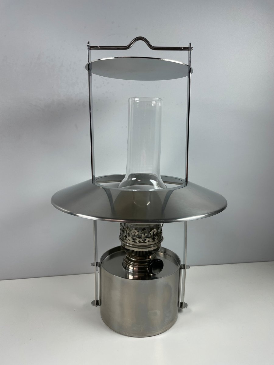 Stelton Olielampe i krom stål