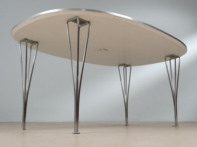 Piet Hein & Bruno Mathsson Superellipse bord for Fritz Hansen