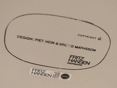 Piet Hein & Bruno Mathsson Superellipse bord for Fritz Hansen