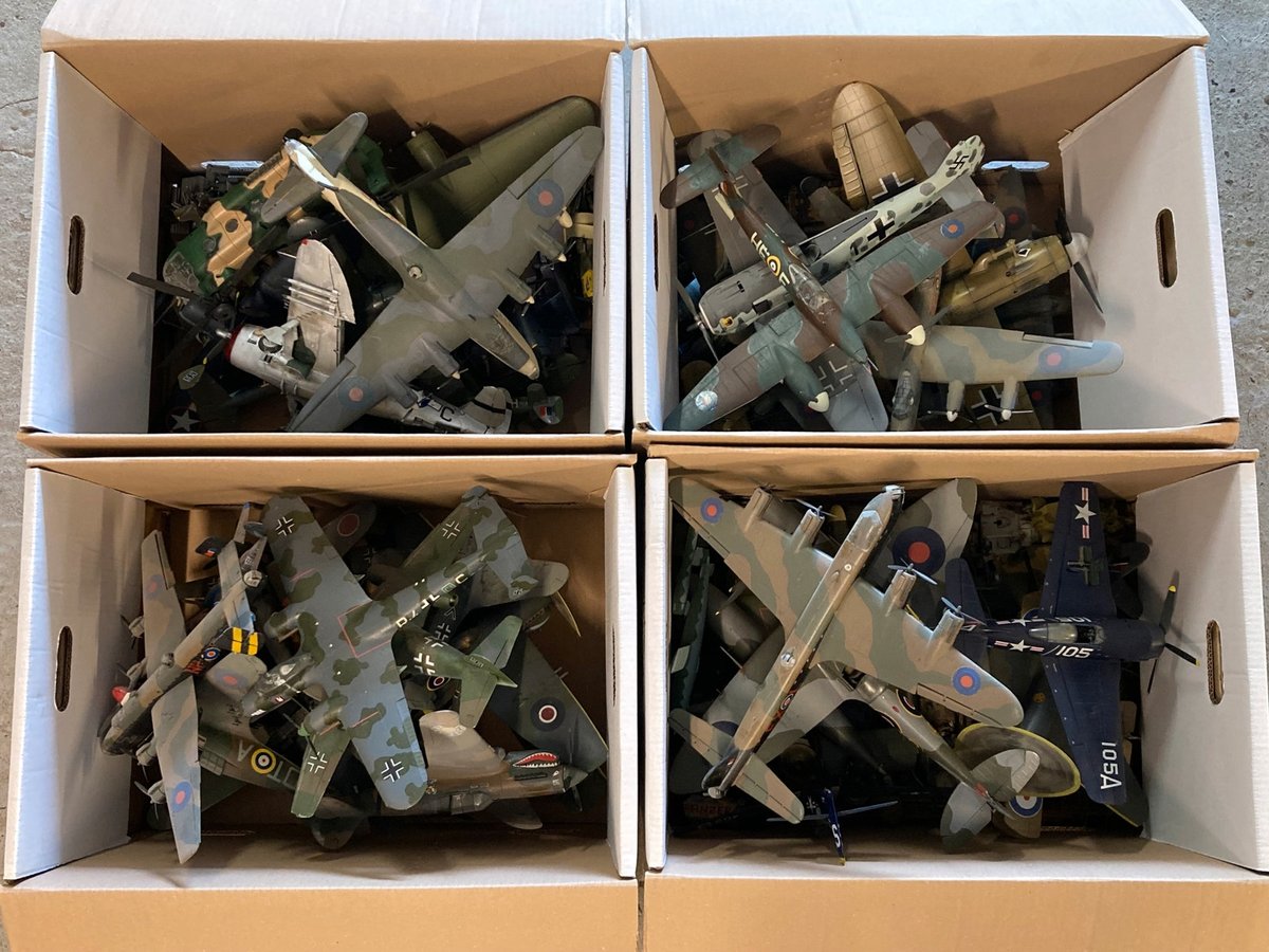 Samling små modelfly