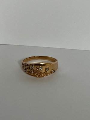 Organisk diamant Guld ring