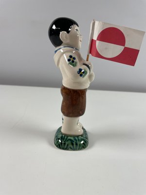 Aluminia Børnehjælpsfigur eskimo