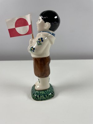 Aluminia Børnehjælpsfigur eskimo