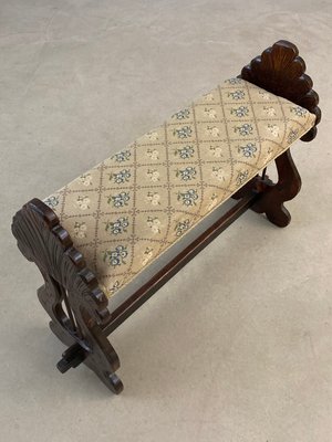 Bænk med detaljer.