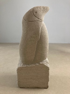 Skulptur af pingvin
