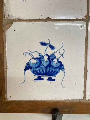 Hollandske Delft Fliser Frugtkurv 1700-tallet