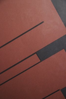 Søren Rosberg geometrisk abstrakt litografi, 1979 – nr. 38/50
