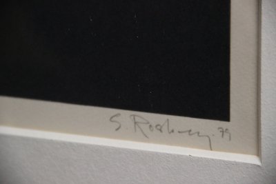 Søren Rosberg geometrisk abstrakt litografi, 1979 – nr. 38/50