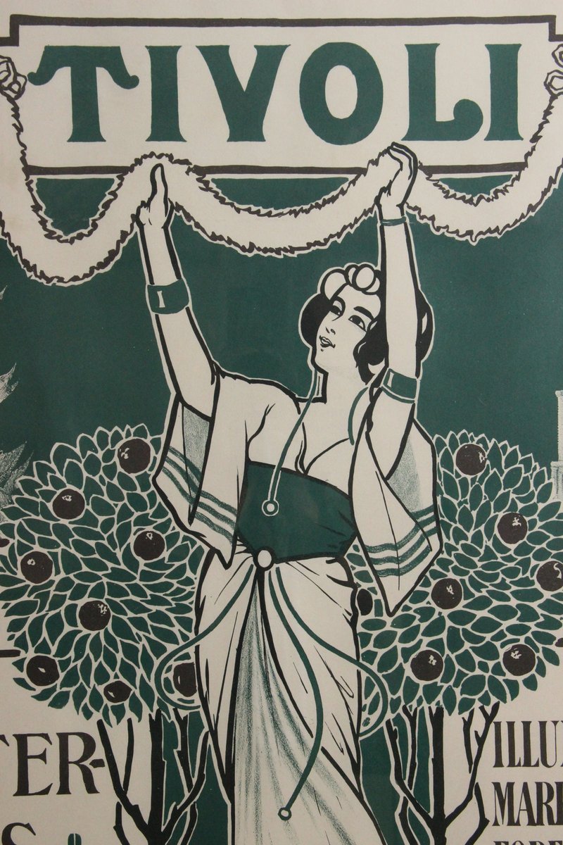 Original Tivoli plakat indrammet