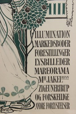 Original Tivoli plakat indrammet