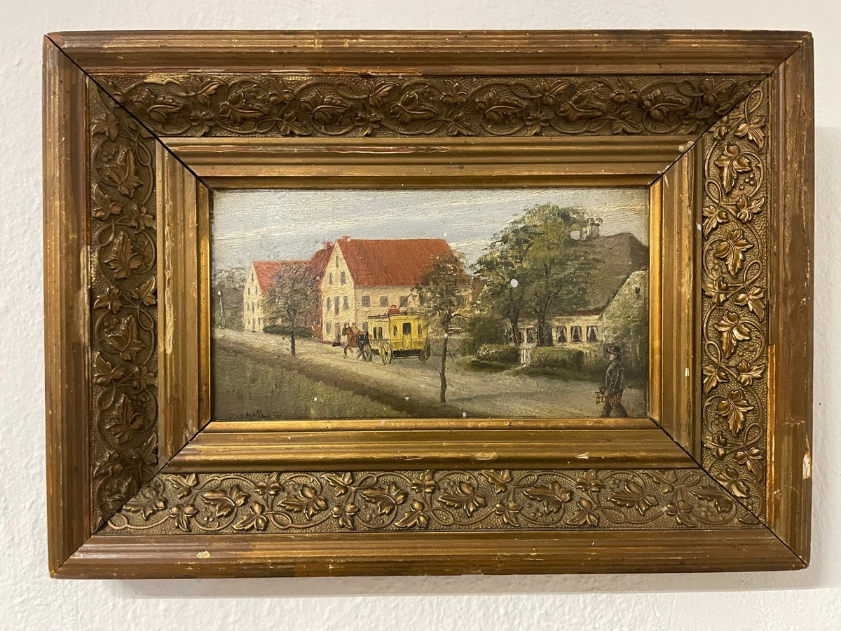 Maleri i gylden ramme