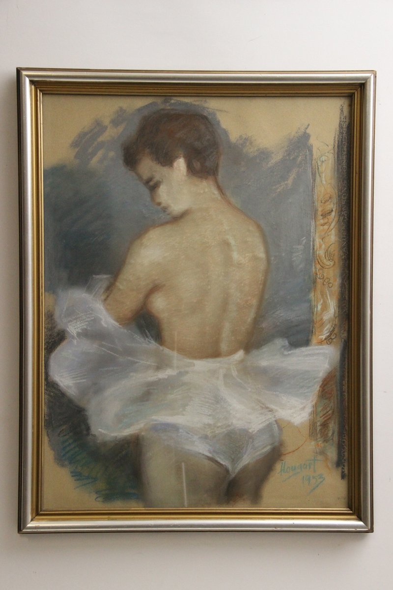 Knud Hougart tegning indrammet