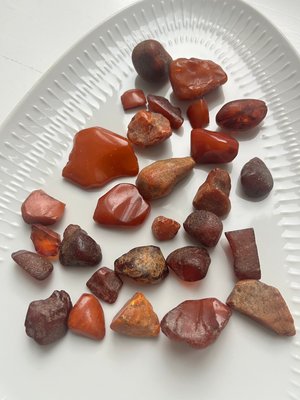 Samling rav ca. 128 gram