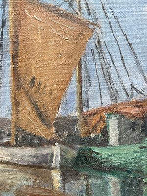 Havne maleri af Louise Bonfils