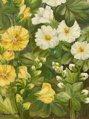 Blomster Maleri K. Würtz Hansen