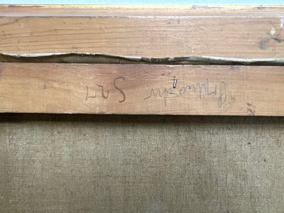 Maleri i gylden ramme.