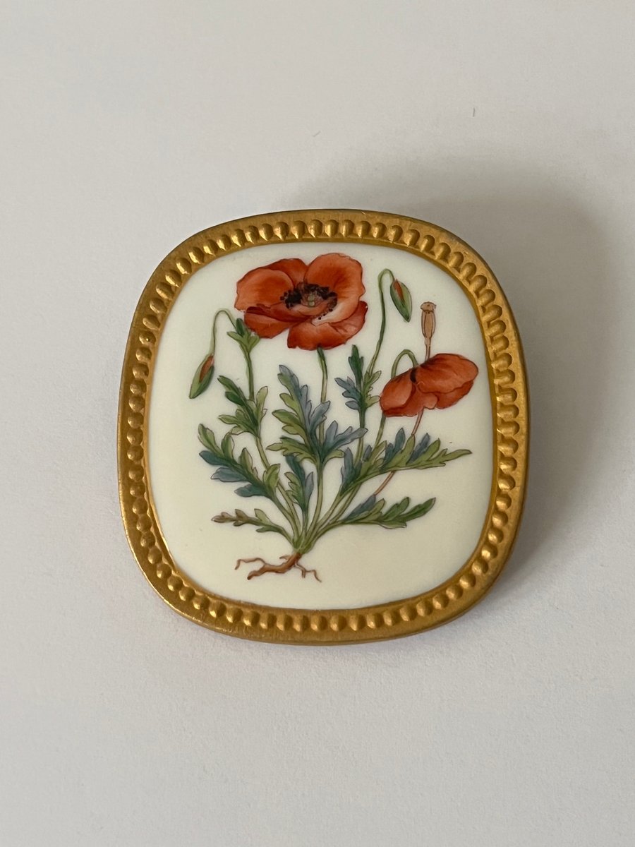 Flora Danica A. Michelsen vedhæng broche
