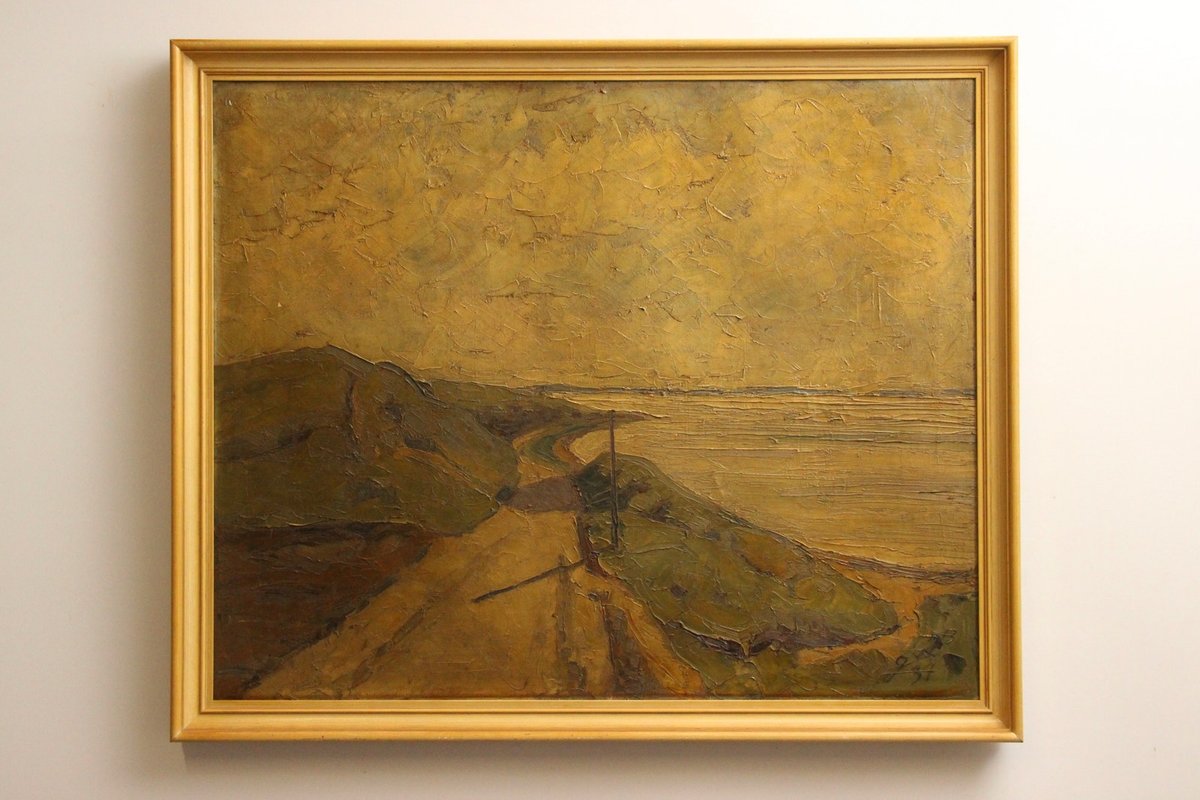 Kystlandskab Oliemaleri fra 1937