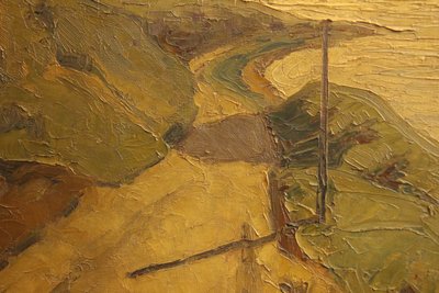 Kystlandskab Oliemaleri fra 1937