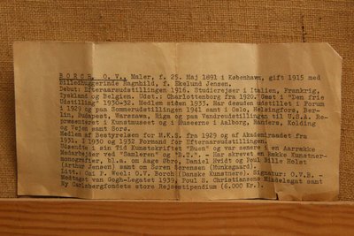 O.V. Borch Stilleben med tulipaner